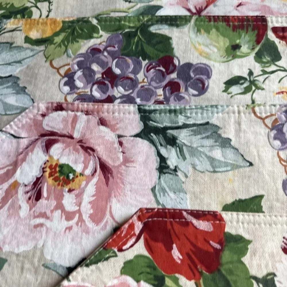 Vintage‎ Floral Placemats Victorian Dinnerware Tableware Dining set of 4